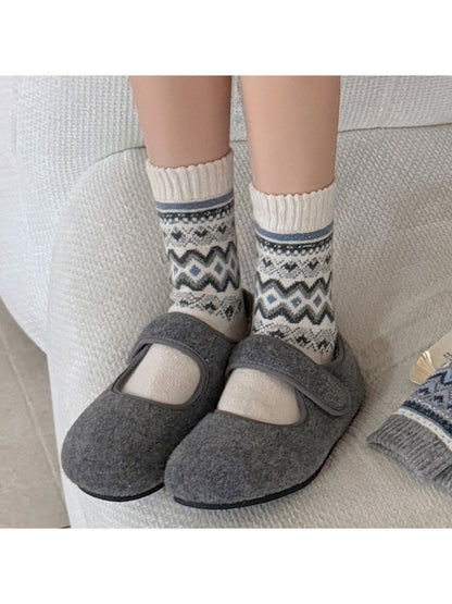 Rufia Nordic Fair Isle Pattern Crew Socks product image 2