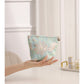 Cosbai -  Elegant Cosmetic Bag with Floral Patterns