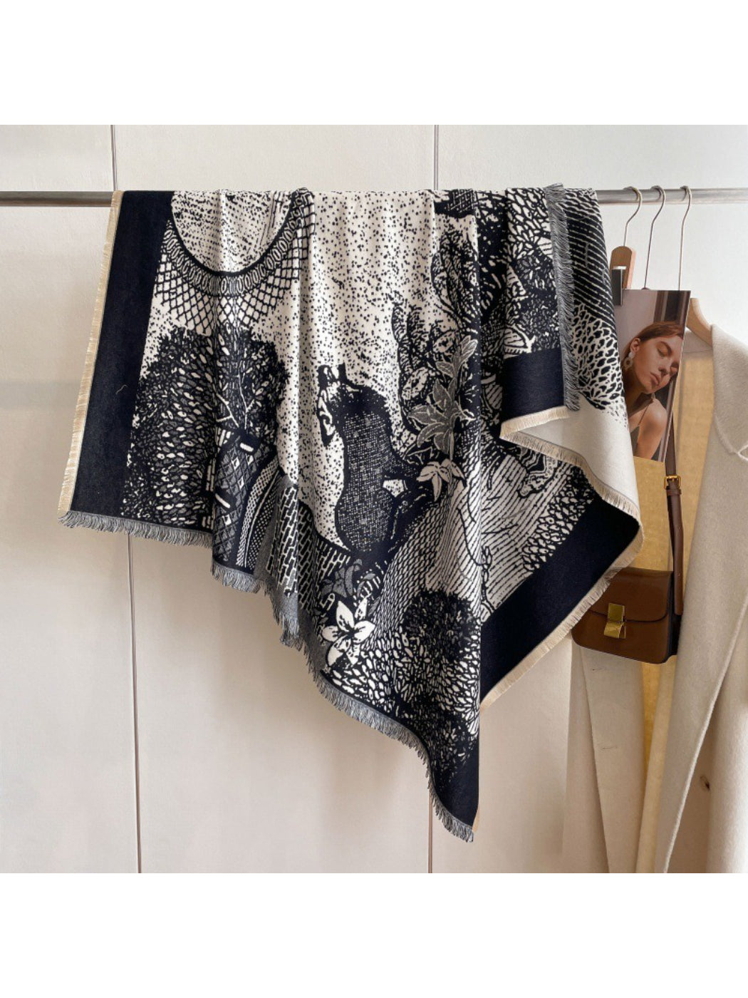 Scarvii - Botanical Scene Reversible Scarf