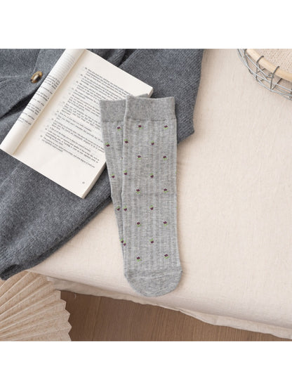 Rufia - Mini Flower Pattern Everyday Crew Socks product image 6