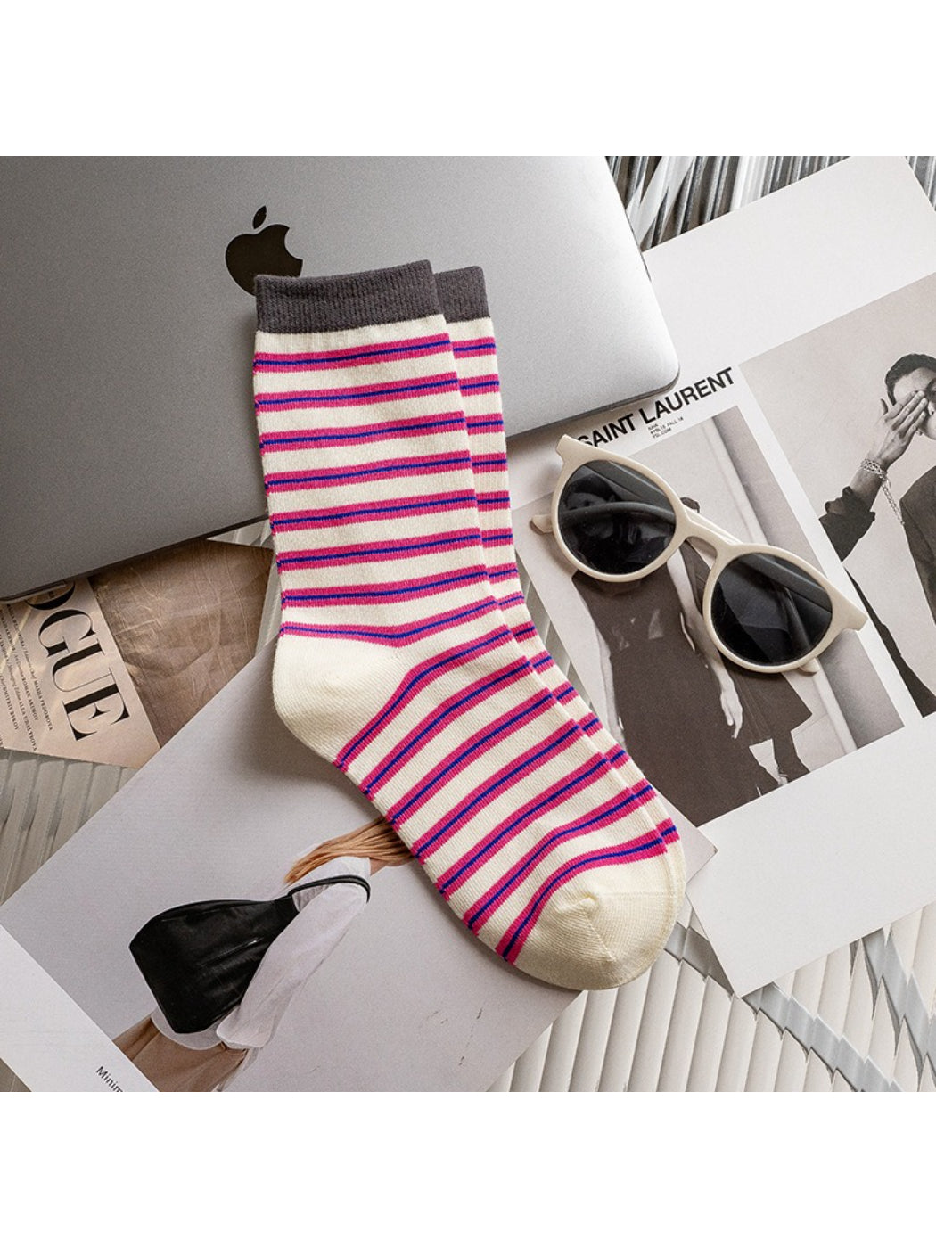 Rufia - Color Block Stripe Crew Socks product image 6