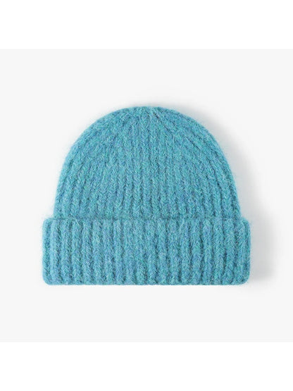 Haila - Heathered Ribbed Cuffed Knit Beanie