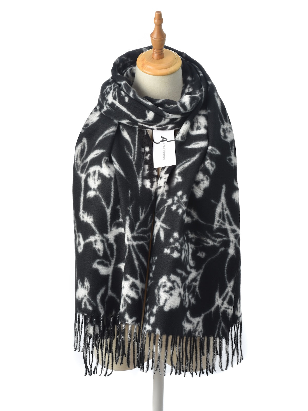 Scarvii - Floral Fringe Winter Scarf