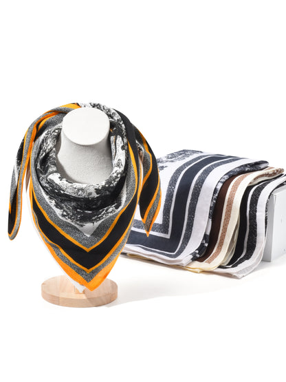 Scarvii - Retro Print Small Square Scarf