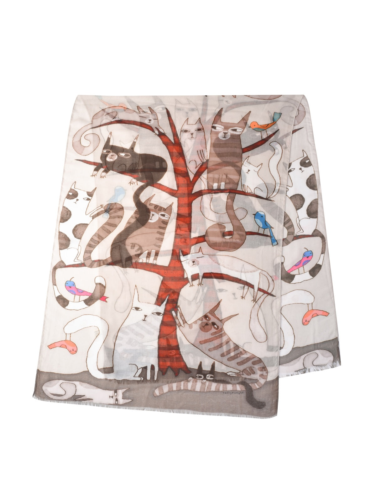 Scarvii – Soft Cat Print Scarf