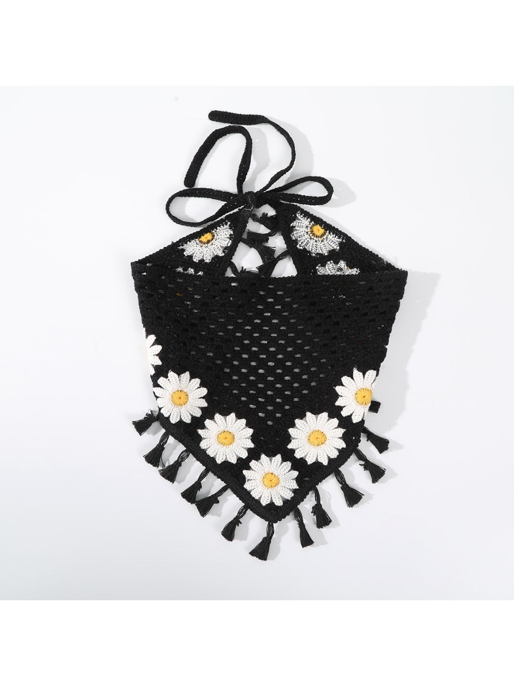 Scarvii Crochet Sunflower Tassel Headband