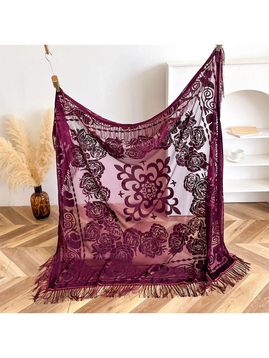 Scarvii - Ornate Scroll Wrap Scarf