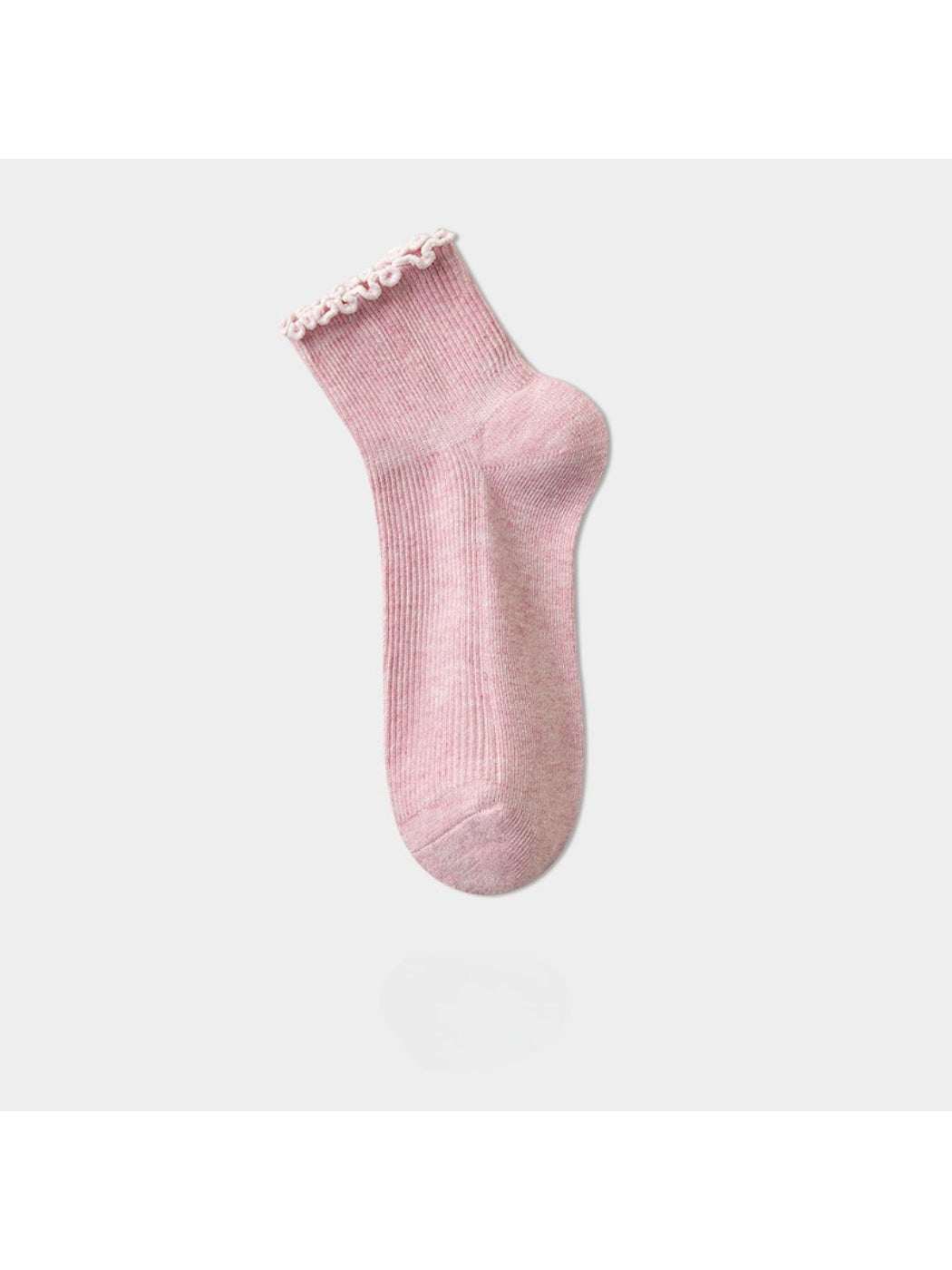 Rufia - Clean Ribbed Neutral Crew Socks