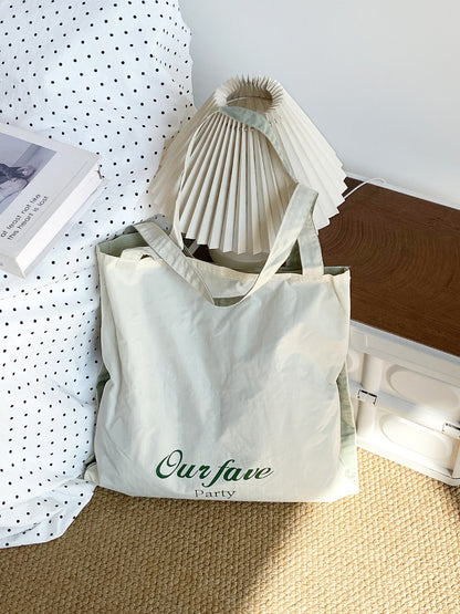 Cosbai spring tote bag open top showing spacious interior