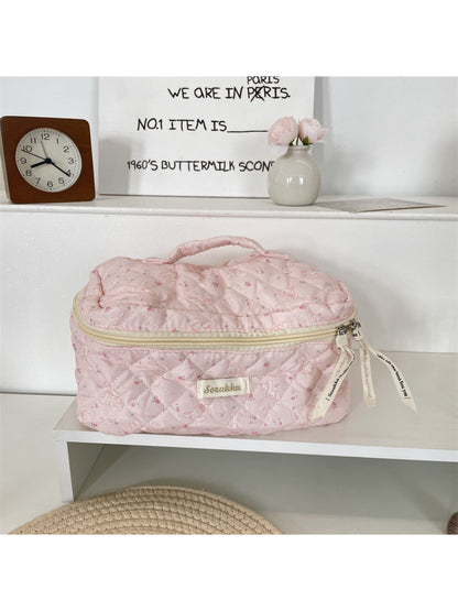 Cosbai - Quilted Travel Makeup Bag