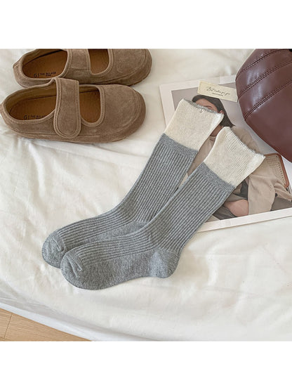 Rufia - Contrast Top Crew Socks