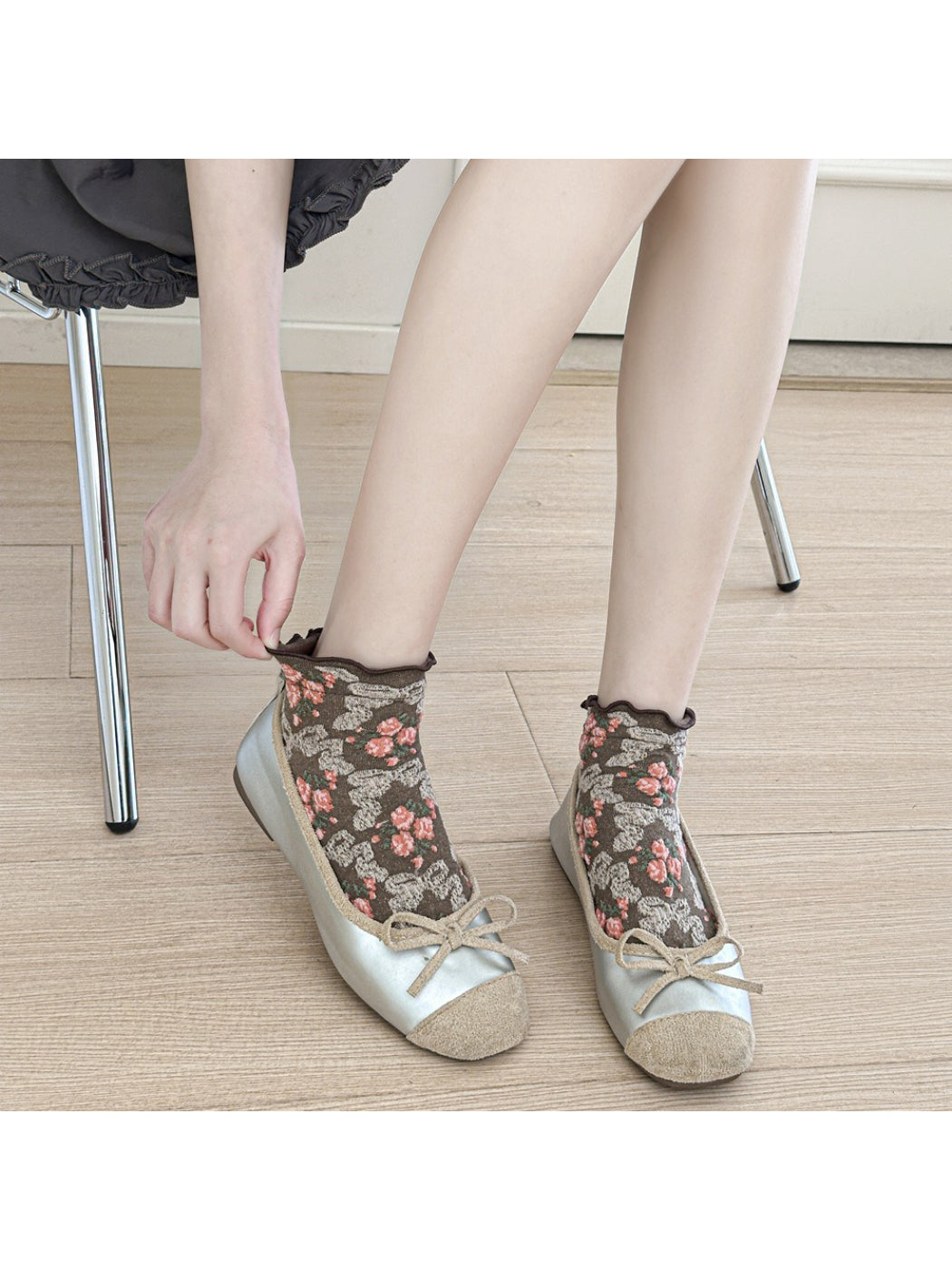 Rufia - Lace Floral Ankle Socks product image 2