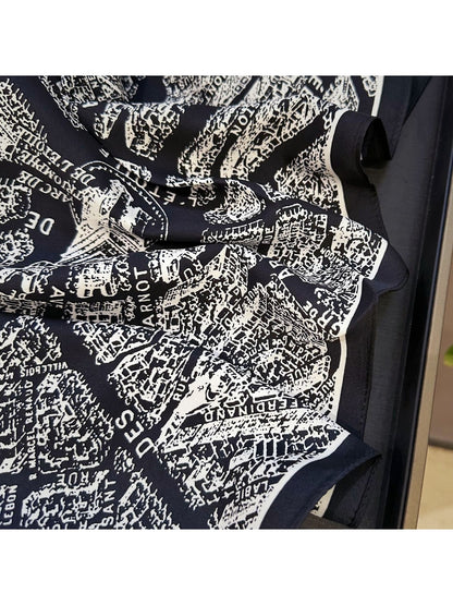 Scarvii - Minimal Retro Abstract Patterns Triangle Scarf