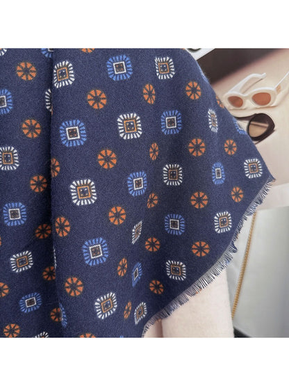 Scarvii - Vintage Geometric Pattern Scarf