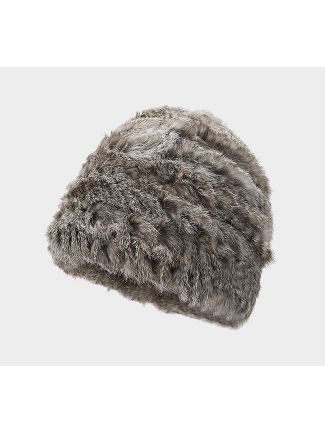 Haila - Soft Plush Full Head Coverage Knitted Bucket Hat
