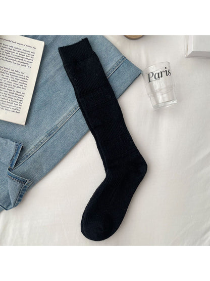 Rufia - Textured Knit Knee High Socks