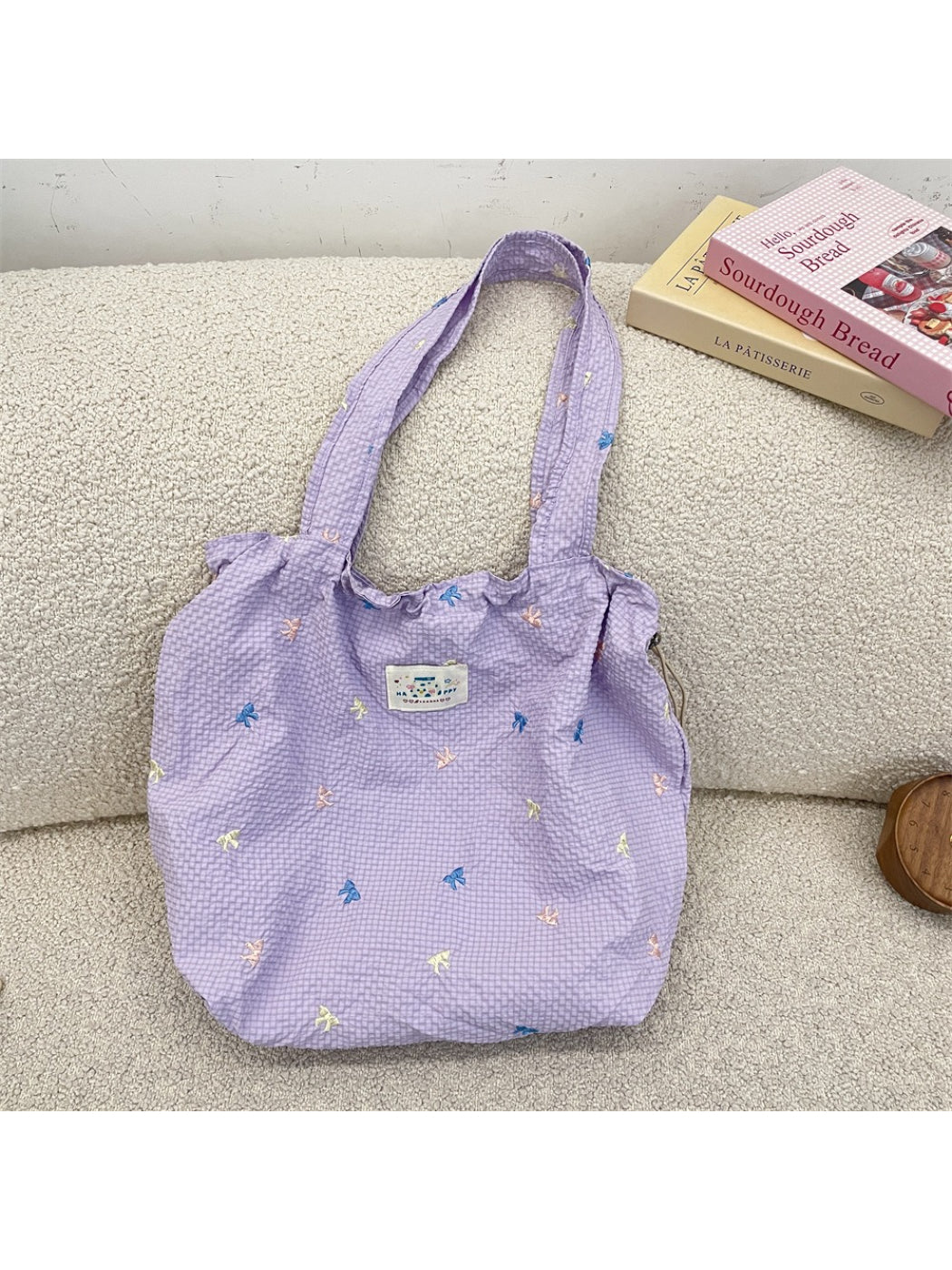 Cosbai - Butterfly Drawstring Shoulder Bag
