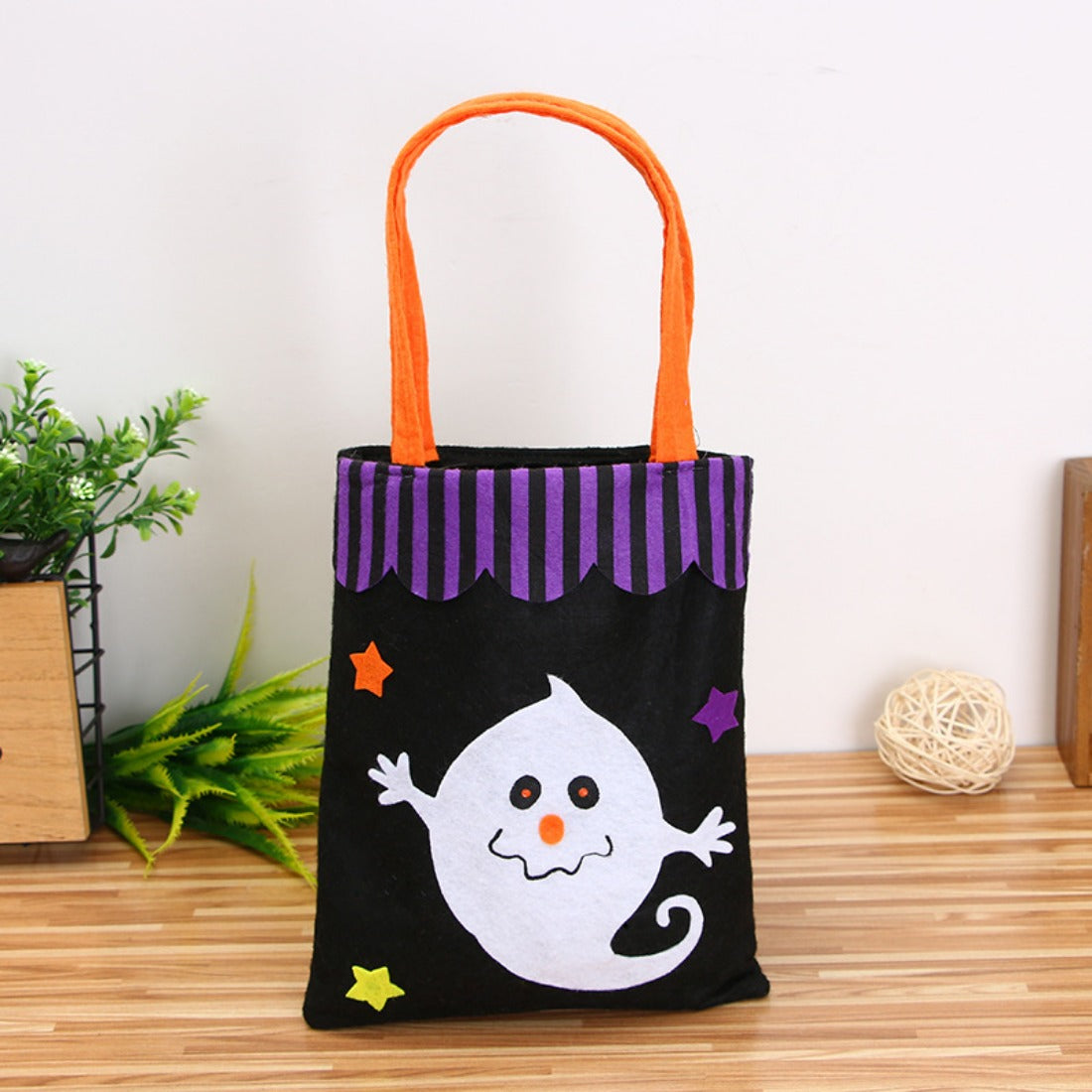 Cosbai - Halloween Themed Tote Bag with Cute Design