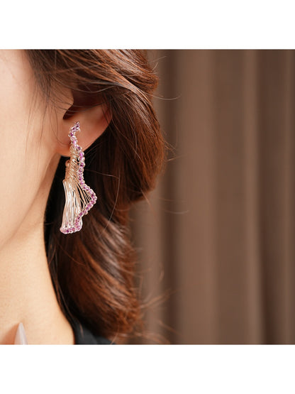 Earwish – Woven Fan-Shaped Earrings