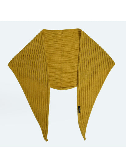 Scarvii - Solid Ribbed Knit Triangle Scarf