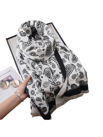 Scarvii - Paisley Print Wrap Scarf