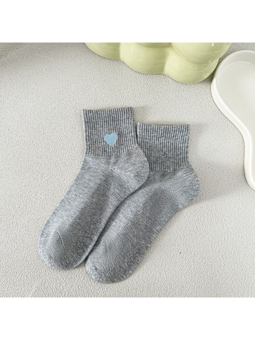 Rufia - Simple Heart Motif Ankle Socks product image 5