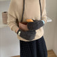 Gloving - Full-Cover Knitted Gloves With Lanyard