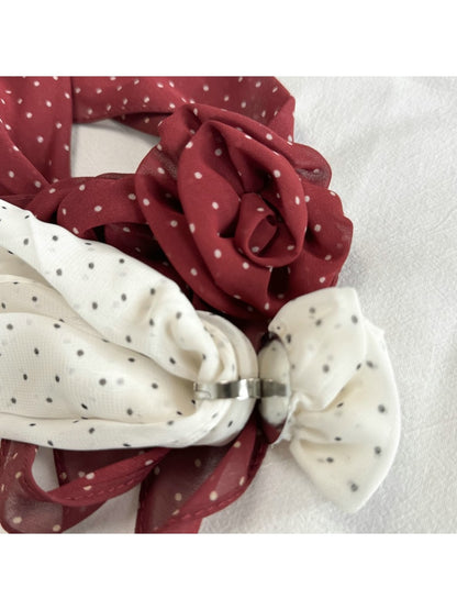 Scarvii - Floral Print Simple Style Scarf