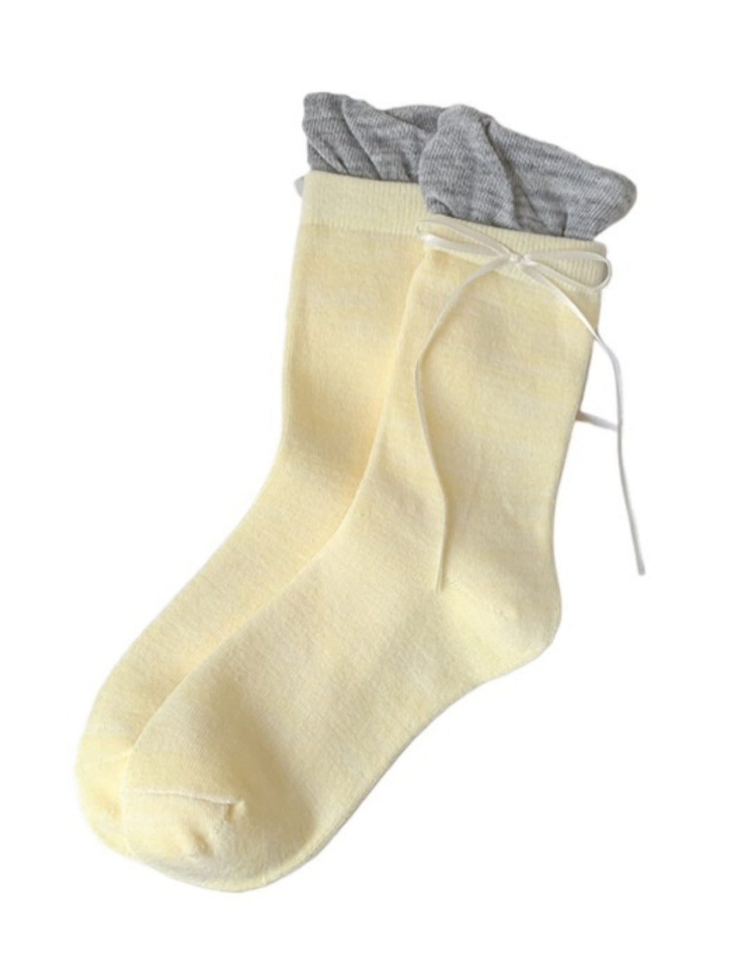 Rufia - Solid Cute Bow Quarter-Calf Socks – Sweet & Simple