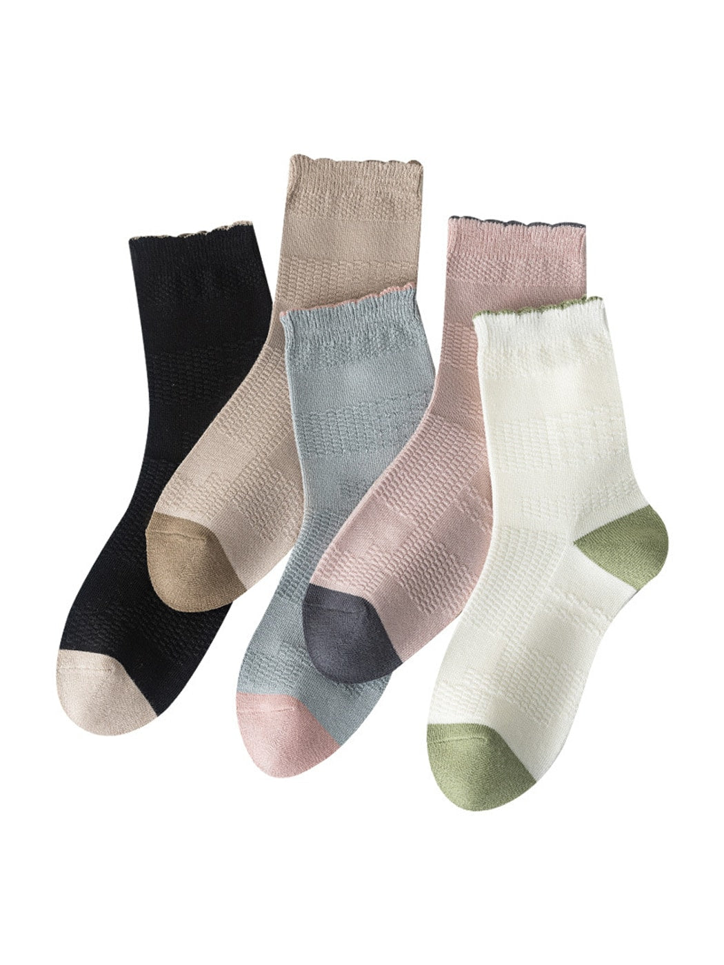 Rufia - Color Block Sweet Style Crew Socks