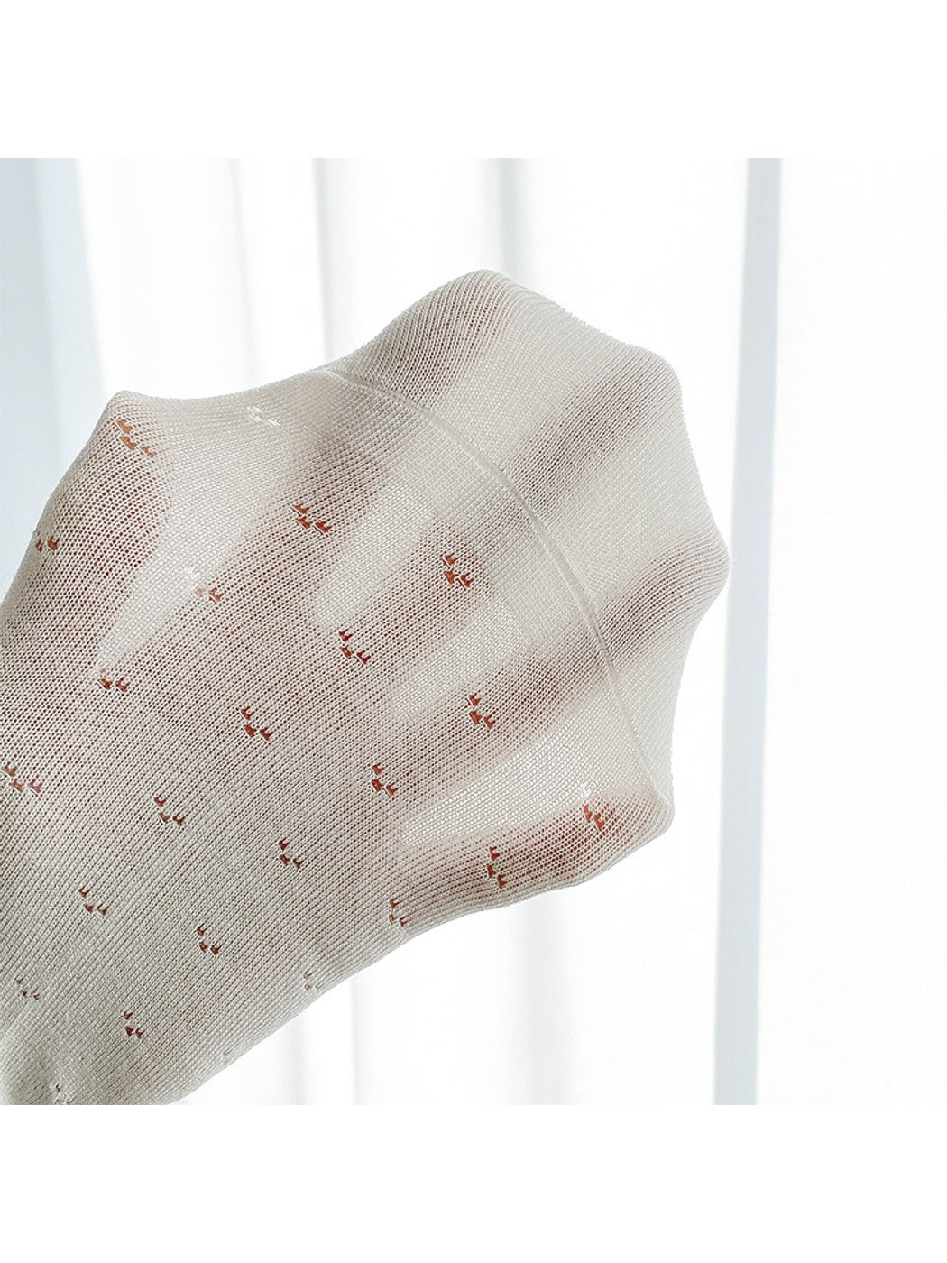 Rufia - Lace Trim Bow Detail Solid Color Crew Socks
