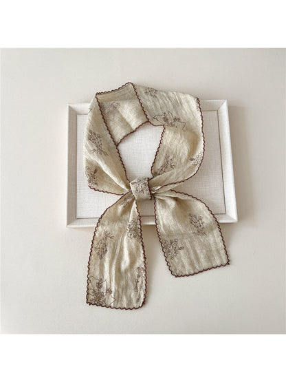 Scarvii - Floral Patchwork Narrow Scarf