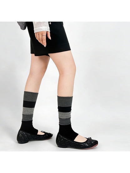 Rufia - Colorblock Knit Crew Socks