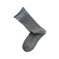 Rufia - Grey Classic Pattern Turn-Cuff Mid-Crew Socks