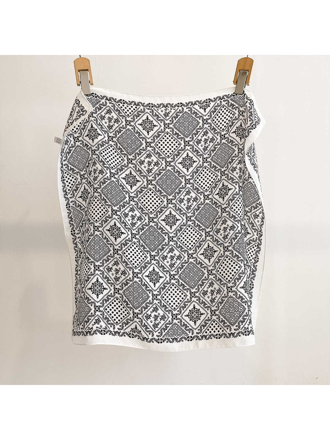 Scarvii - Mixed Floral Dot Patchwork Square Scarf