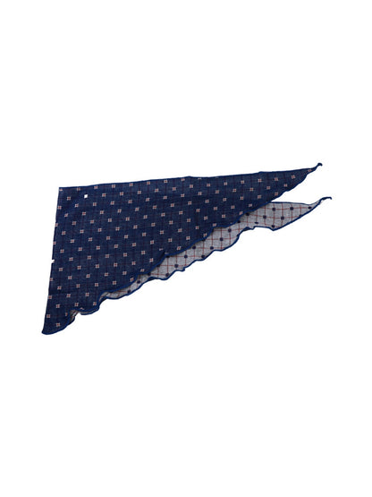 Scarvii - Plaid Ruffle Edge Everyday Triangle Bandana