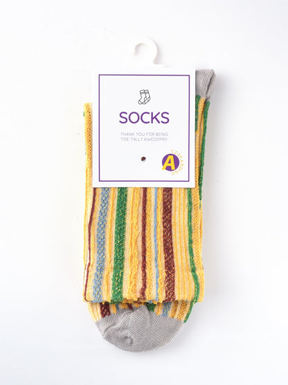 Rufia - Bohemian Colorblock Striped Socks