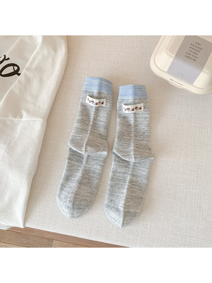 Rufia - Sweet Dog Label Mid-Calf Socks