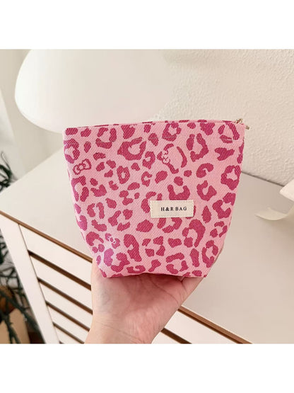 Cosbai - Leopard Print Travel Toiletry Storage Bag