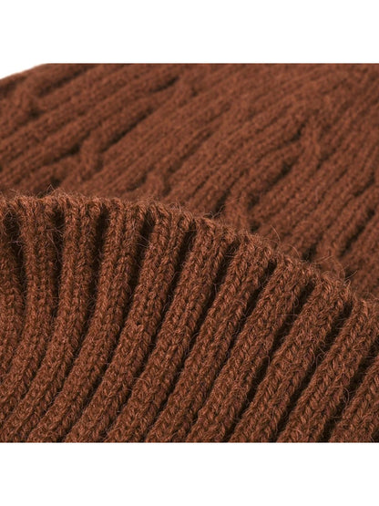 Haila - Fleece-Lined Cable-Knit Cuffed Beanie