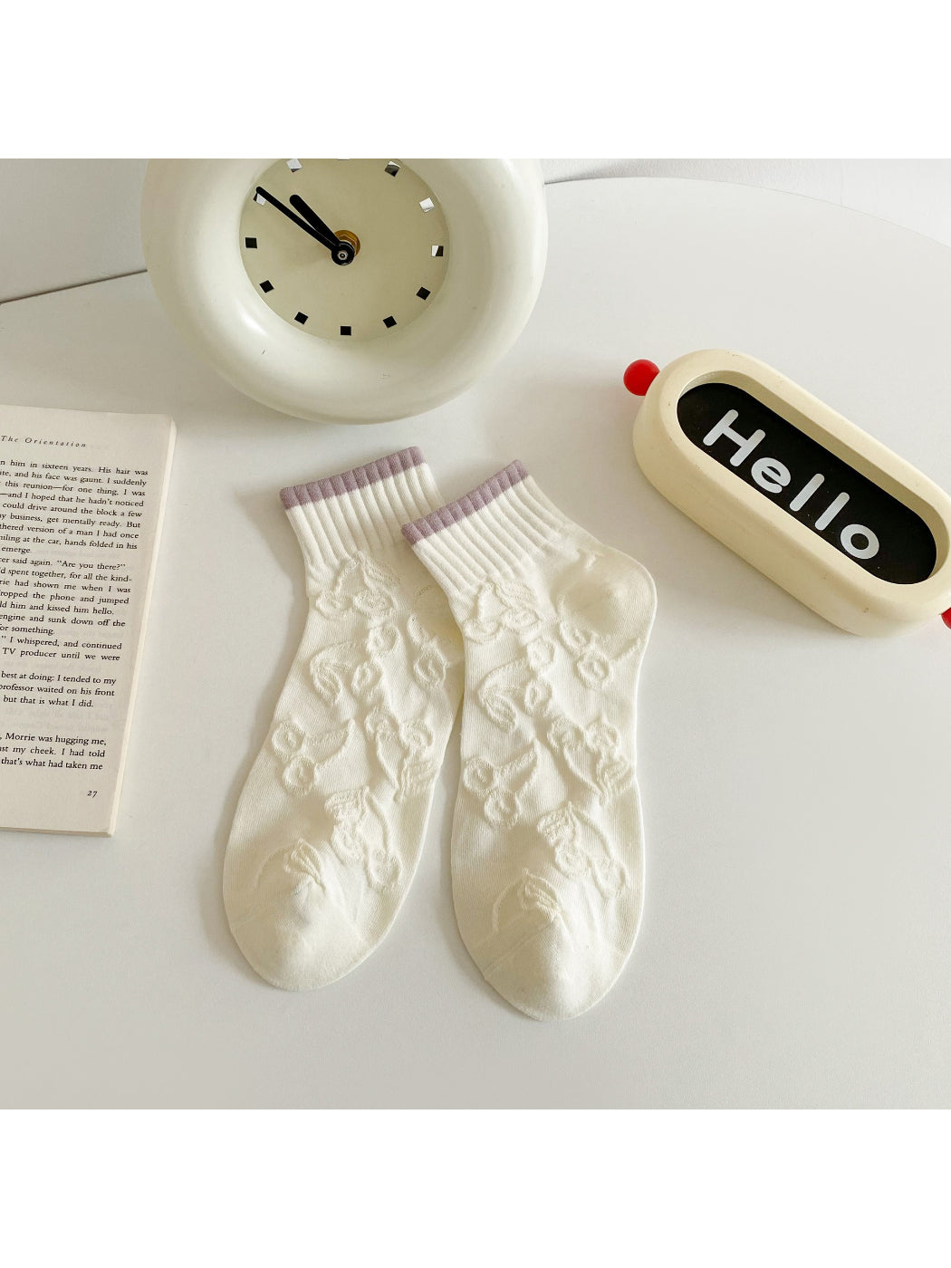 Rufia - Soft Contrast Knit Crew Socks product image 6