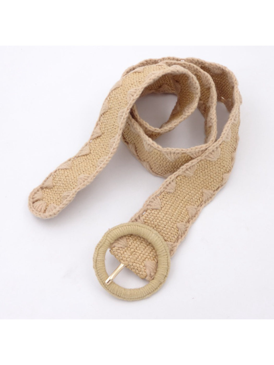 Beco Textured Knit Contrast Edge Adjustable Waist Belt product shape