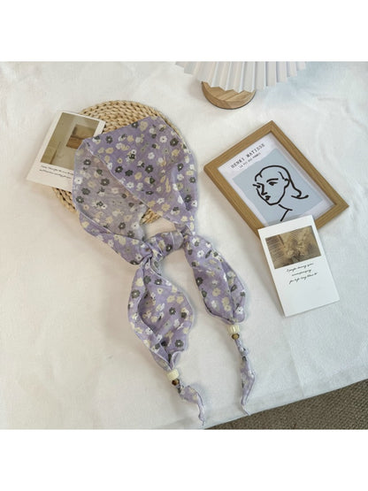 Scarvii - Pastoral Floral Print Elegant Scarf
