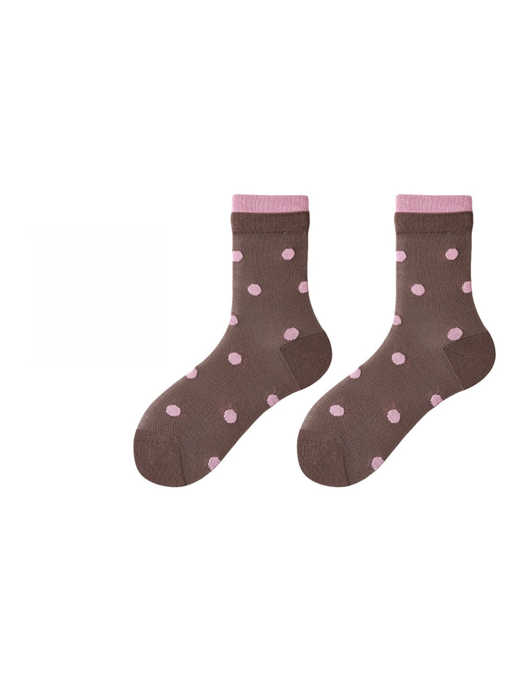 Rufia - Fresh Contrast Polka Dot Crew Sock