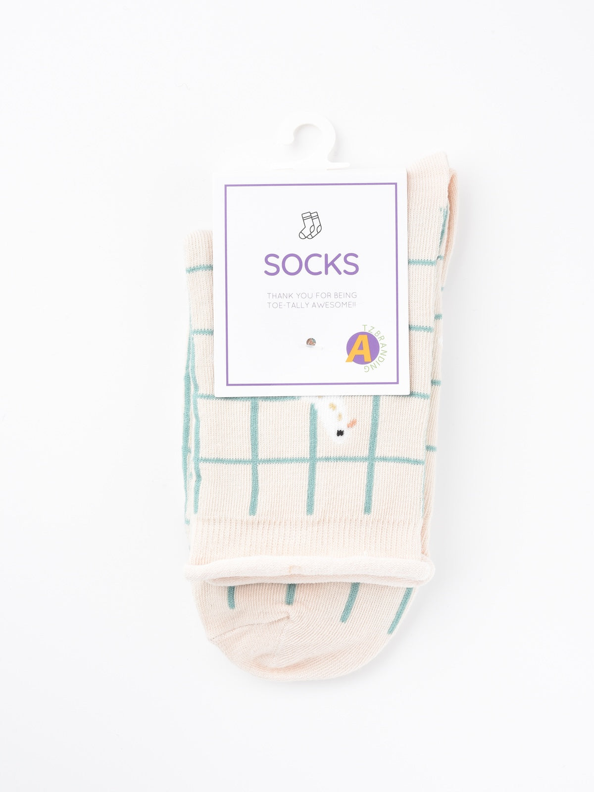 Rufia - Floral Lace Trim Mid-Calf Socks