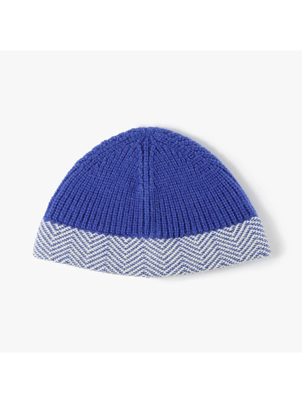 Haila - Herringbone Cuff Textured Knit Beanie