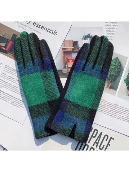 Gloving - Women's Plaid Touchscreen Winter Gloves