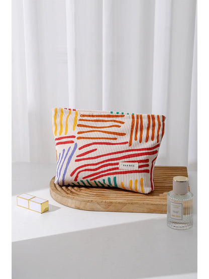 Cosbai - Colorful Print Cosmetic Bag