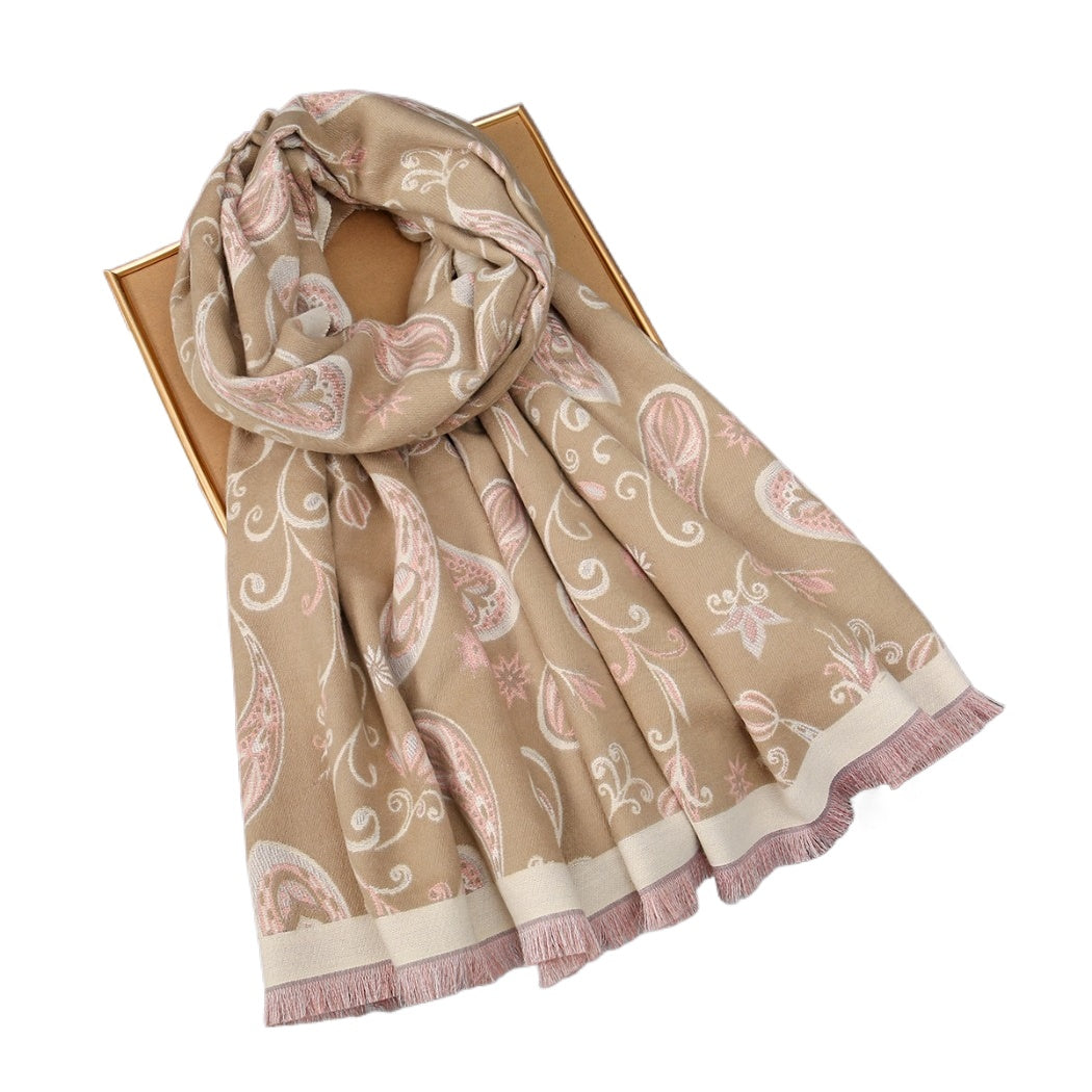 Scarvii - Paisley Print Winter Shawl Scarf