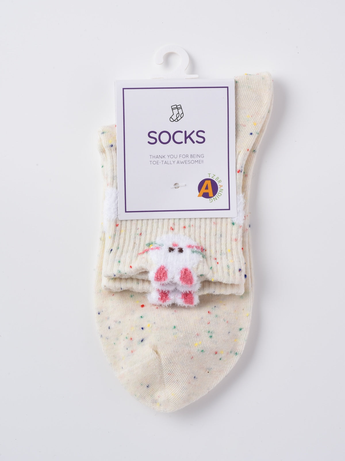Rufia - Bunny Stripe Confetti Crew Socks